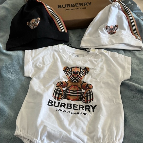 Burberry Clothes Burberry Two Piece Set Cotton Three-piece Baby